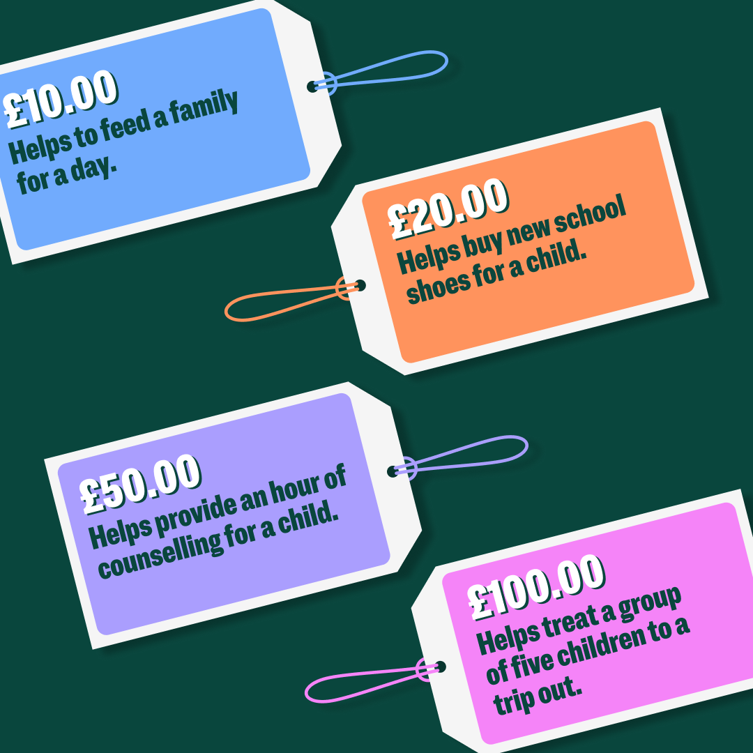 Every sale from this website helps raise funds to support vulnerable children in the UK - Your Purchase Matters