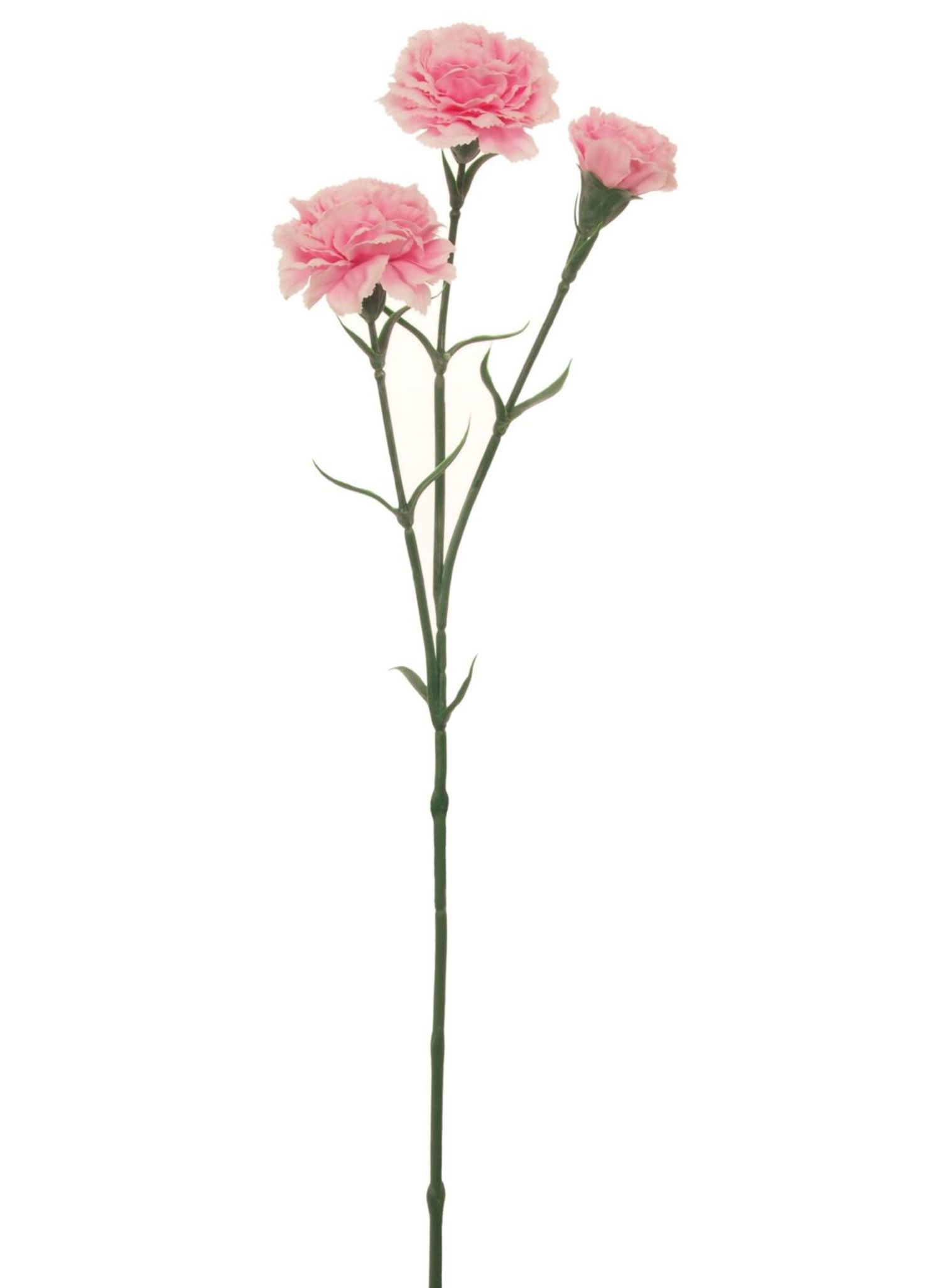 17 Carnation Silk Flower Stem -Red (pack of 12)