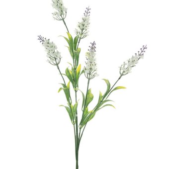 Faux White Lavender Stem - 75cm Faux White Lavender Stem - 75cm