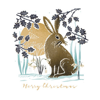 Luxury Winter Hare Charity Christmas Cards - Pack of 8 Luxury Winter Hare Charity Christmas Cards - Pack of 8