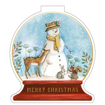 Snowman and Friends Snowglobe Charity Christmas Cards - Pack of 10 Snowman and Friends Snowglobe Charity Christmas Cards - Pack of 10