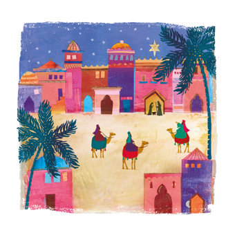 Three Kings Journey to Bethlehem Pack of 10 Charity Christmas Cards Three Kings Journey to Bethlehem Pack of 10 Charity Christmas Cards