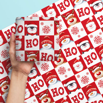 Cute Santa and Friends Christmas Giftwrap Wrapping Paper - 6 Sheets & Assorted Tags Cute Santa and Friends Christmas Giftwrap Wrapping Paper - 6 Sheets & Assorted Tags