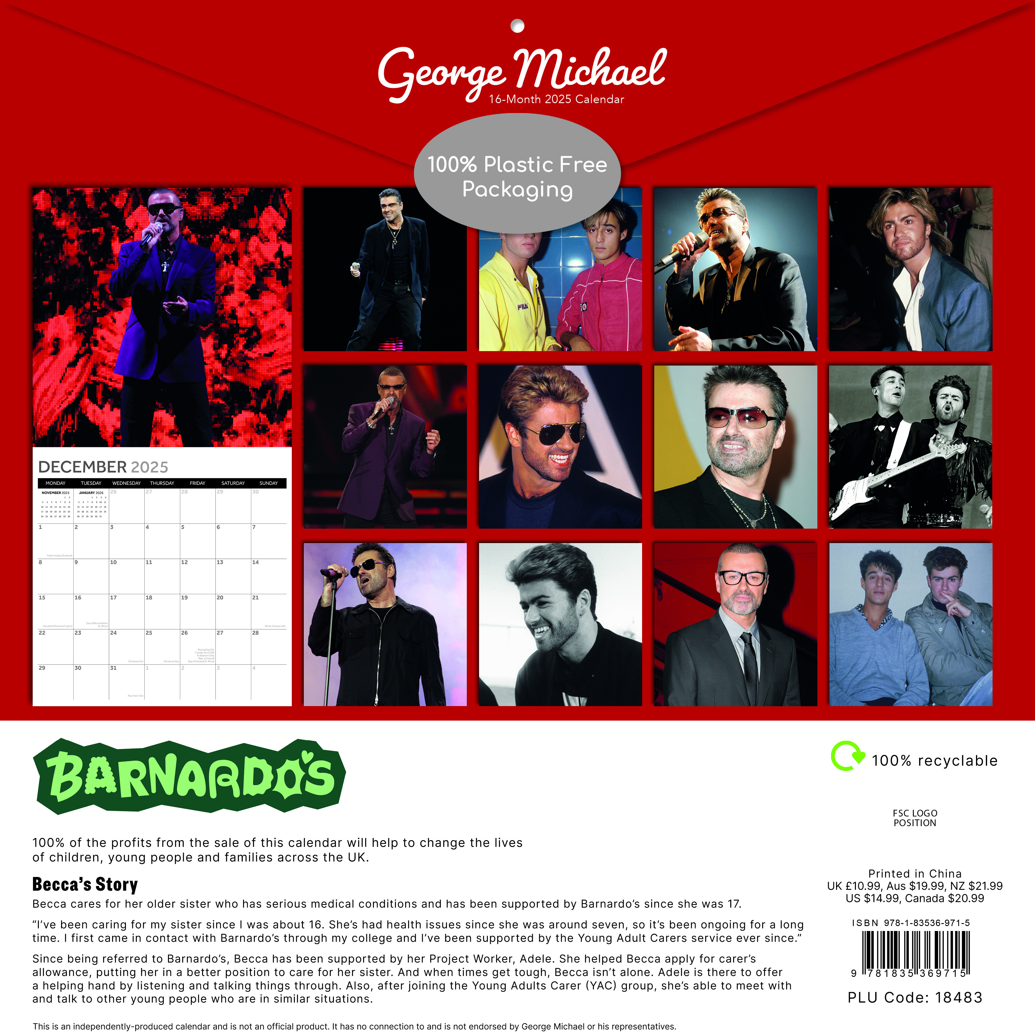 Michael 2025 Calendar Barnardo's Online Charity Shop