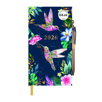 2026 Limited Edition Hummingbird Slim Charity Diary & Pen  2026 Limited Edition Hummingbird Slim Charity Diary & Pen