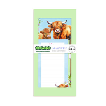 Limited Edition Hugo the Highland Cow Slim Memo Pad & Pen Limited Edition Hugo the Highland Cow Slim Memo Pad & Pen