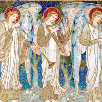 Musical Angels Design Pack of 10 Charity Christmas Cards  Musical Angels Design Pack of 10 Charity Christmas Cards
