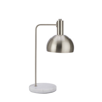 Hills Interiors Marble And Silver Industrial Adjustable Desk Lamp Hills Interiors Marble And Silver Industrial Adjustable Desk Lamp