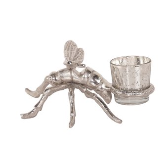 Silver Dragonfly Tealight Holder Silver Dragonfly Tealight Holder