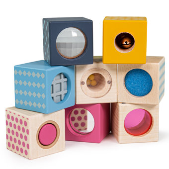 Bigjigs Wooden Children's Sensory Blocks Bigjigs Wooden Children's Sensory Blocks