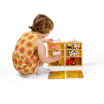 Wooden Farm Animal Playbox Wooden Farm Animal Playbox