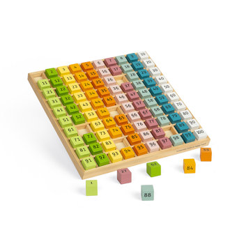 Wooden Number Tray Wooden Number Tray