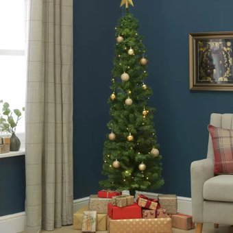 6Ft Green Artificial Pencil Christmas Tree 6Ft Green Artificial Pencil Christmas Tree