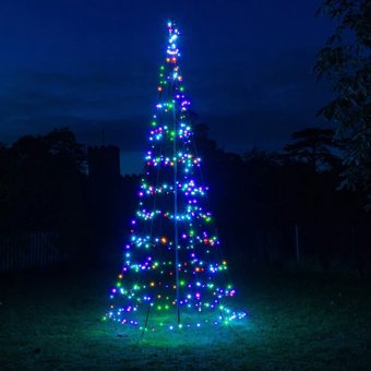 Noma Starry Nights Outdoor APP Controlled 2M Garden Pole Christmas Tree With LEDS   Noma Starry Nights Outdoor APP Controlled 2M Garden Pole Christmas Tree With LEDS