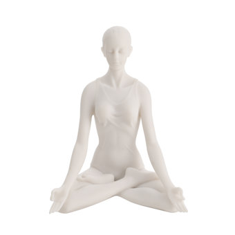 Juliana Yoga Pose White Figurine - Lotus Pose Juliana Yoga Pose White Figurine - Lotus Pose