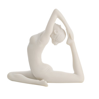 Juliana Yoga Pose White Figurine - Mermaid Pose Juliana Yoga Pose White Figurine - Mermaid Pose