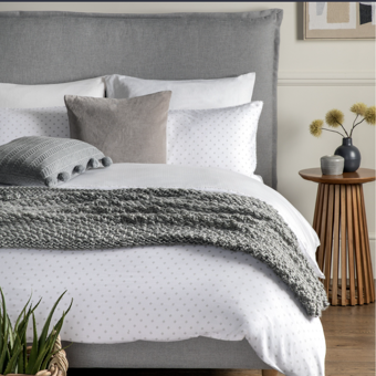 Simply Sleep Ditsy Lace 100% Cotton White Superking  200TC Duvet Cover and Pillowcase Bedding Set  Simply Sleep Ditsy Lace 100% Cotton White Superking  200TC Duvet Cover and Pillowcase Bedding Set