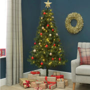 Habitat 6ft Pre Lit Green Nordland Artificial Christmas Tree