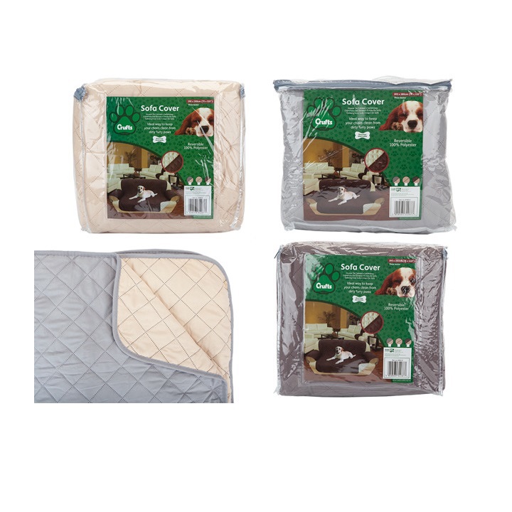 Crufts 3 Seat Sofa Cover Brown Barnardo's Online Charity Shop