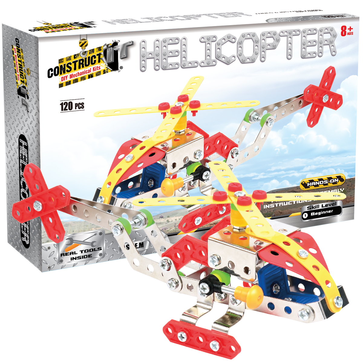 BMS Construct It Kit beginner Helicopter 120 Pcs Barnardo s Online Charity Shop