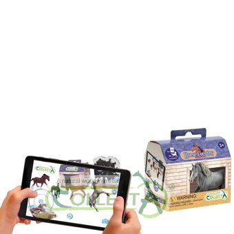 Bigjigs Toys Children's Mini Stable Set with 3 Miniature Horse Figures Bigjigs Toys Children's Mini Stable Set with 3 Miniature Horse Figures