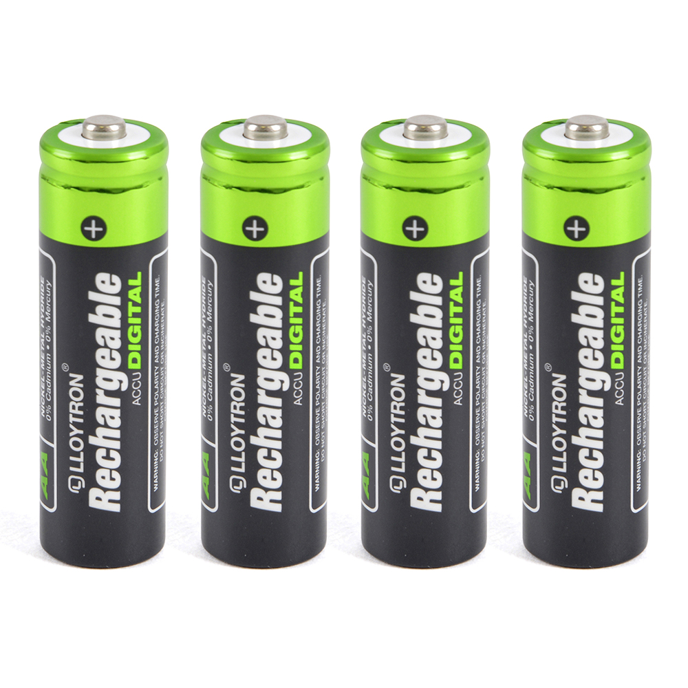 Lloytron 4pk NIMH AccuDigital Battery AA 1300mAh