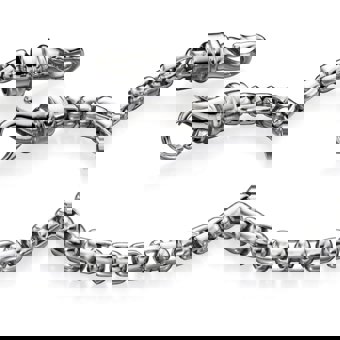 Fred Bennet Stainless Steel Large Belcher Link Bracelet Fred Bennet Stainless Steel Large Belcher Link Bracelet