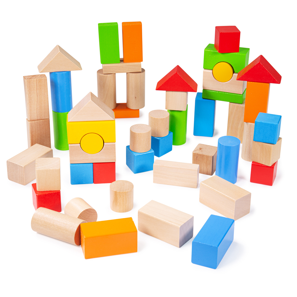 Drum of Wooden Building Blocks