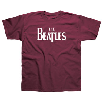 The Beatles Maroon Classic T-Shirt  The Beatles Maroon Classic T-Shirt