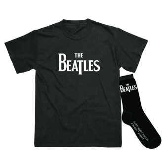 The Beatles Black Classic Logo T-Shirt & Sock Set  The Beatles Black Classic Logo T-Shirt & Sock Set