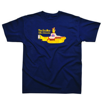 The Beatles Yellow Submarine Navy T-Shirt  The Beatles Yellow Submarine Navy T-Shirt