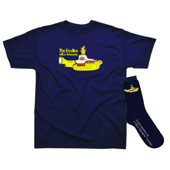 The Beatles Yellow Submarine Navy T-Shirt & Sock Set  The Beatles Yellow Submarine Navy T-Shirt & Sock Set