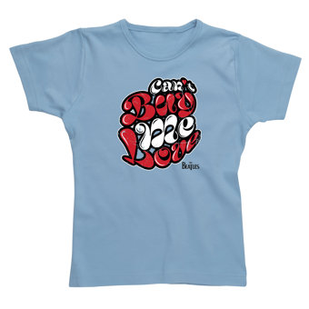 Ladies The Beatles Can’t Buy Me Love Light Blue Fitted T-Shirt Ladies The Beatles Can’t Buy Me Love Light Blue Fitted T-Shirt