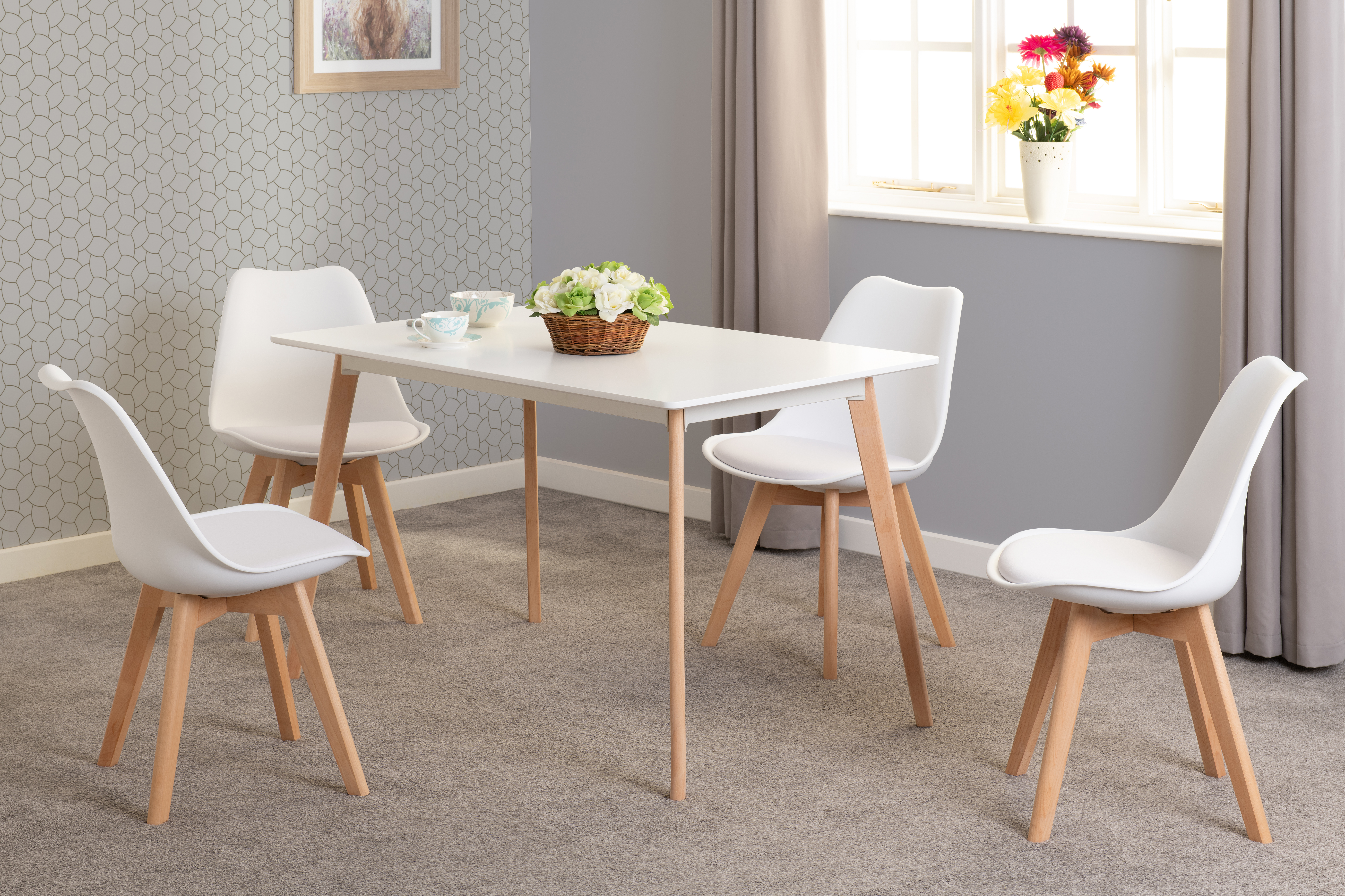 Bendall Dining Table & Four Chairs 