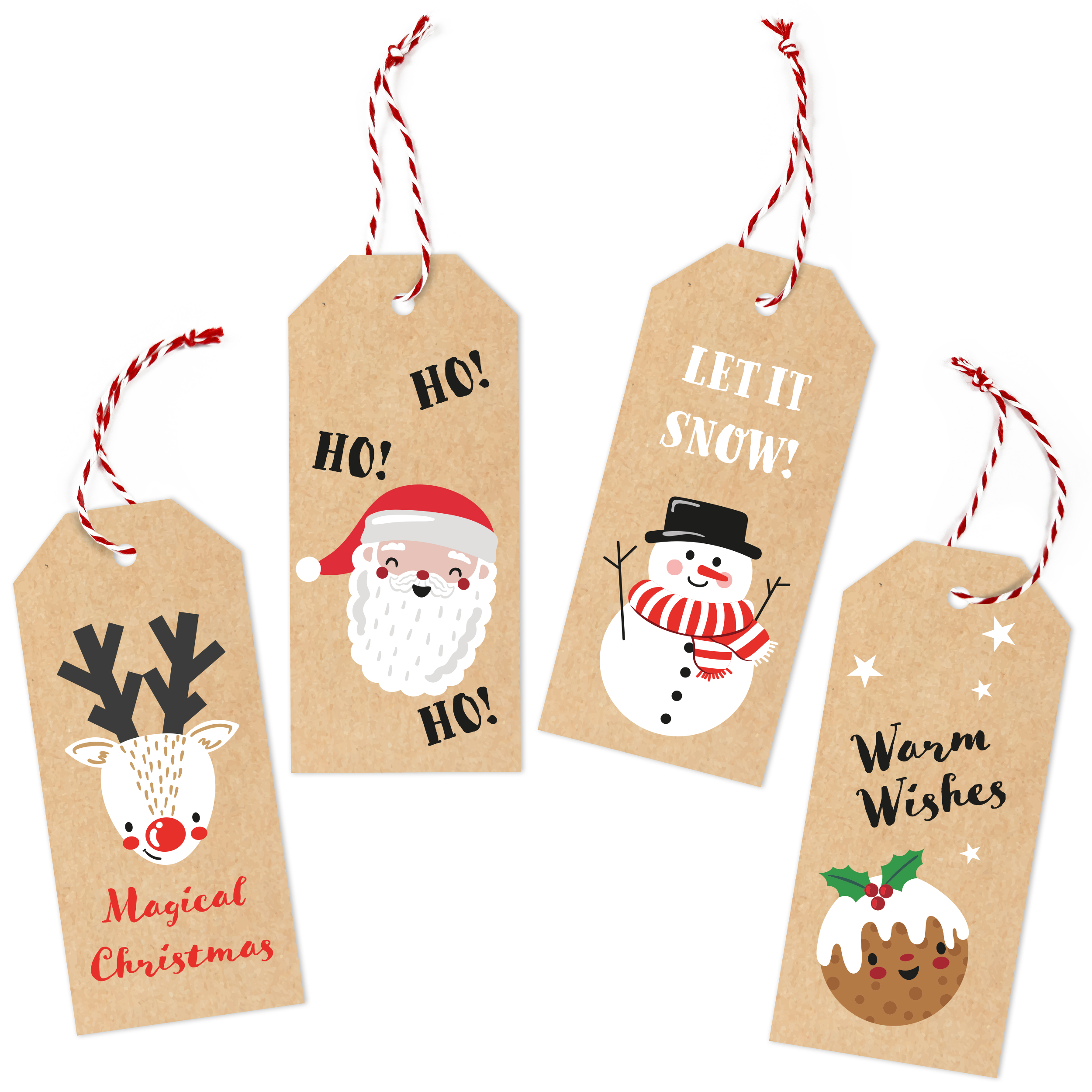 Parcel and Post Christmas Tags Tutorial - Kathy by Design