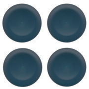 Country Living Set of 4 Recycled Plastic Outdoor Entertaining/Picnicware Navy Blue Dinner Plates 