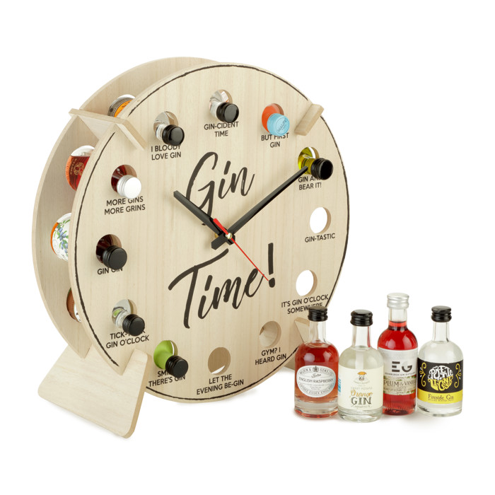 Gin Time Countdown Clock with 12 Tasting Gins