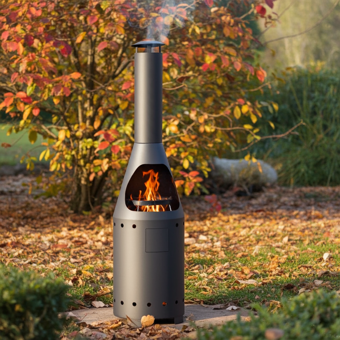Casa Mia Alto Gas Chiminea with Cooking Griddle & Cover Ultimate Patio Heater, BBQ Grill and Stylish Chiminea for Garden  Casa Mia Alto Gas Chiminea with Cooking Griddle & Cover Ultimate Patio Heater, BBQ Grill and Stylish Chiminea for Garden