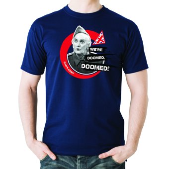Dads Army We're Doomed Navy T-Shirt  Dads Army We're Doomed Navy T-Shirt