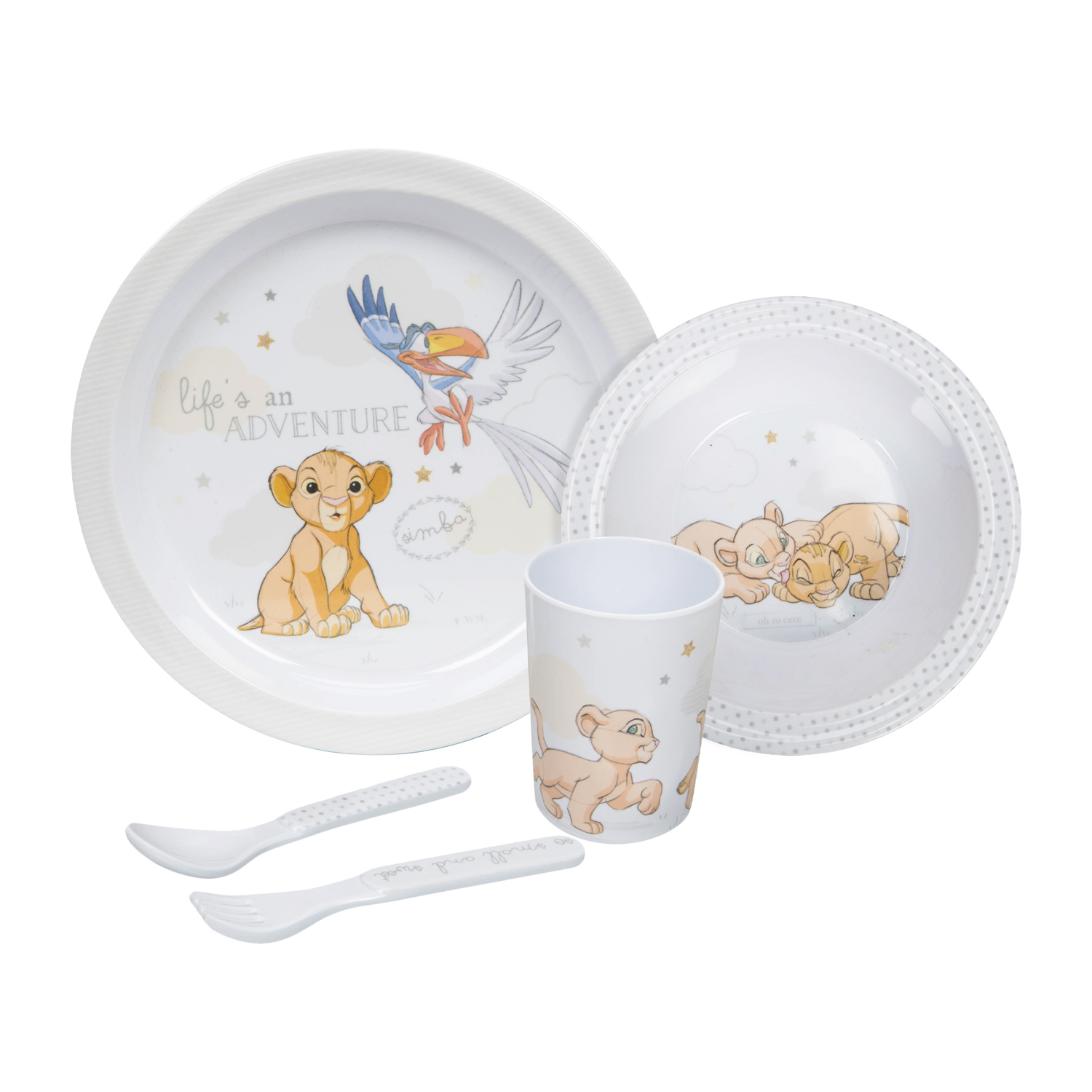 Disney Melamine Crockery Set Simba Barnardo s Online Charity Shop