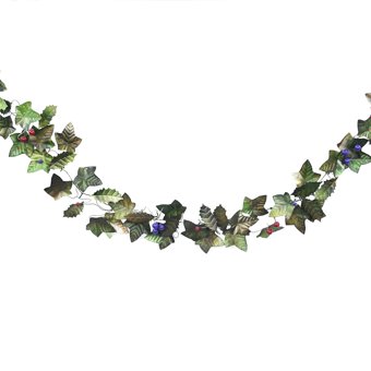 Christmas Artisan Fairtrade Eco Friendly Metal Holly and Ivy Garland Decoration  Christmas Artisan Fairtrade Eco Friendly Metal Holly and Ivy Garland Decoration