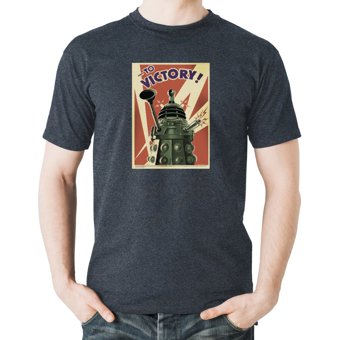 Doctor Who To Victory Dark Heather T-Shirt and Socks Set Doctor Who To Victory Dark Heather T-Shirt and Socks Set