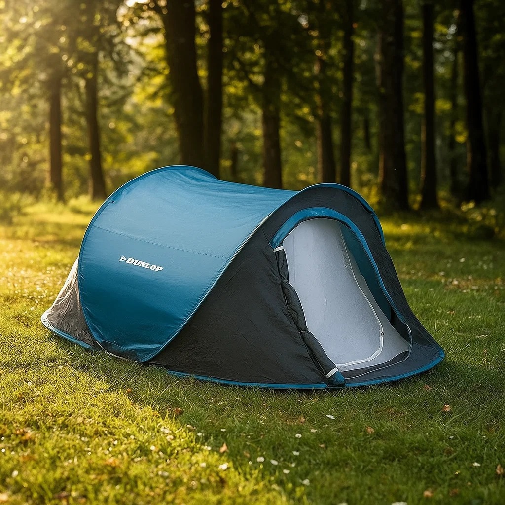 Dunlop Person Pop up Tent For Camping Festivals