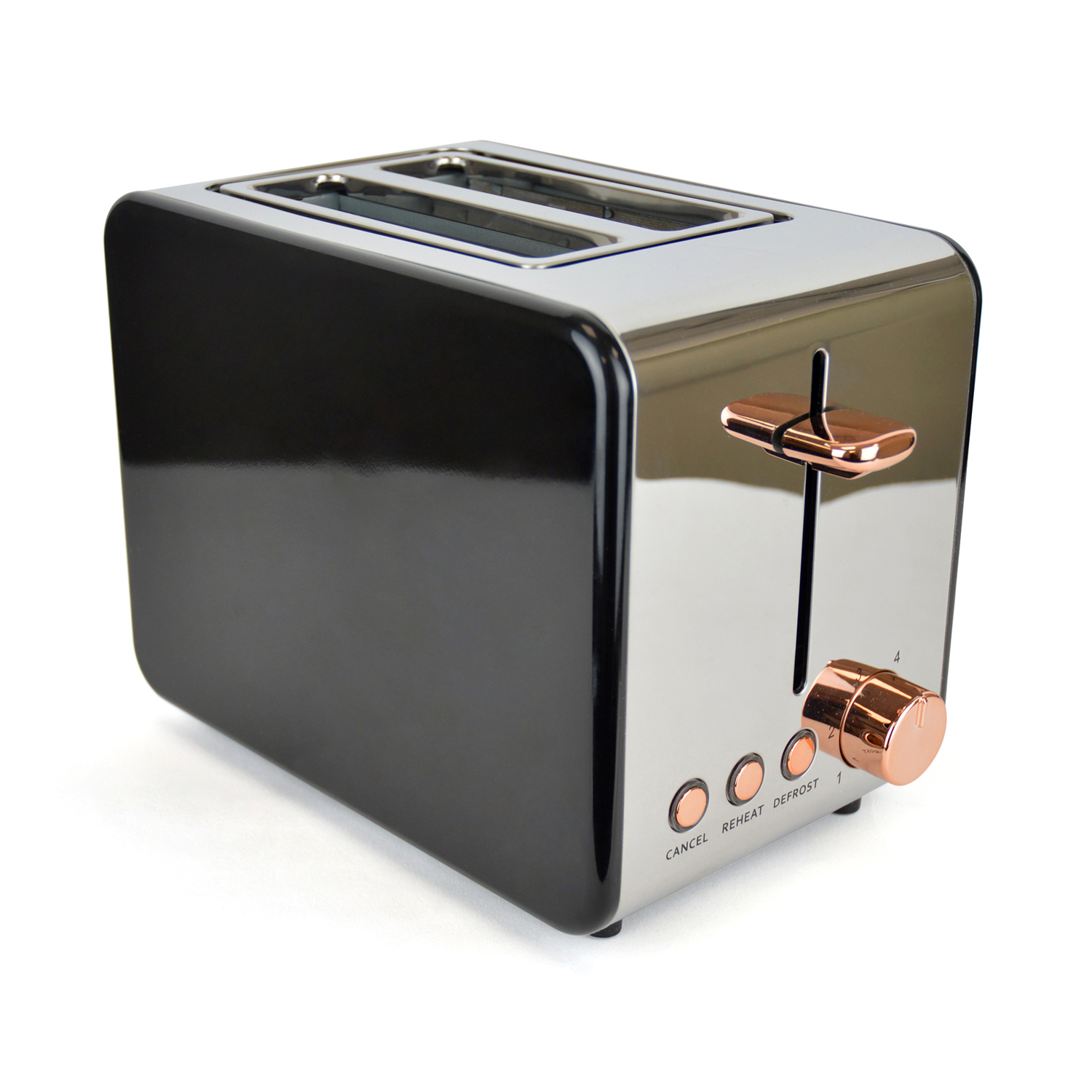 Black and gold toaster hotsell