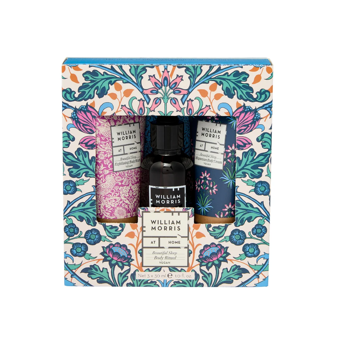 William Morris At Home Vegan  Beautiful Sleep Body Ritual Gift Set For Her