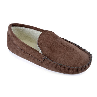 Men’s basic polysuede moccasin Brown Men’s basic polysuede moccasin Brown