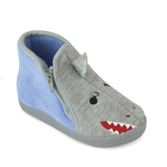 Shark Toddler Slipper Grey Shark Toddler Slipper Grey