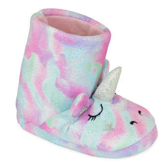 Unicorn Kids Slipper Boots Pink Unicorn Kids Slipper Boots Pink