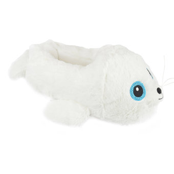 Ladies 3D White Seal Slipper Ladies 3D White Seal Slipper