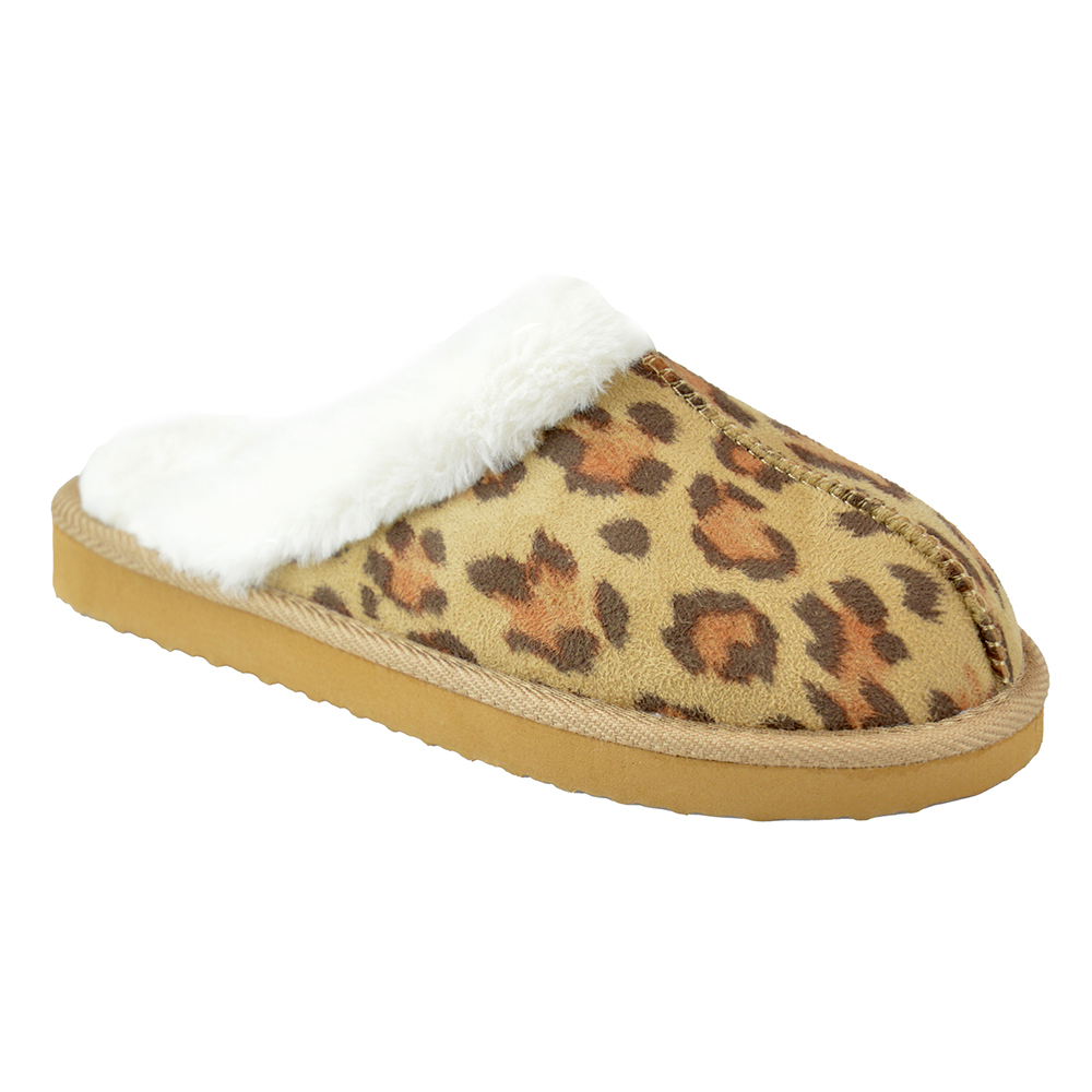 Womens leopard hot sale print mules